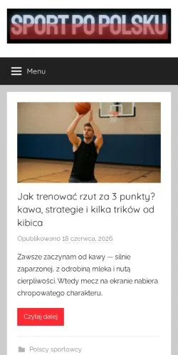 Podgląd witryny Sport Po Polsku, medium z kraju Polska do artykułów sponsorowanych