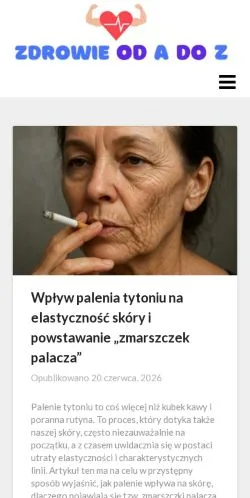 Anteprima del sito Zdrowie Od A Do Z, media di Polonia per articoli sponsorizzati