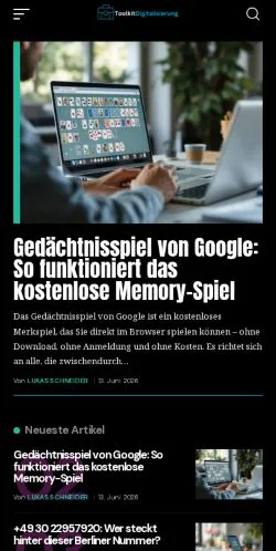 Anteprima del sito Toolkit Digitalisierung, media di Germania per articoli sponsorizzati