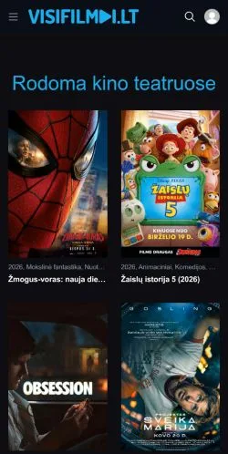 Anteprima del sito VisiFilmai, media di Stati Uniti per articoli sponsorizzati