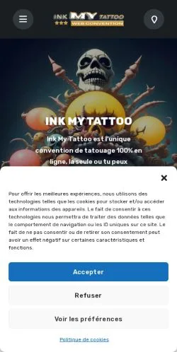Anteprima del sito Ink My Tattoo, media di Francia per articoli sponsorizzati