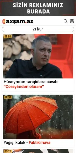 Sponsorlu makaleler için Amerika Birleşik Devletleri medyası Axsam.az sitesinin önizlemesi