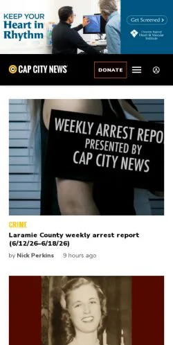Anteprima del sito Cap City News, media di Stati Uniti per articoli sponsorizzati