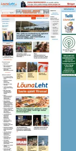 Anteprima del sito Lounaleht, media di Stati Uniti per articoli sponsorizzati