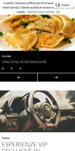 Anteprima del sito Nightlife City Guide, media di Italia per articoli sponsorizzati