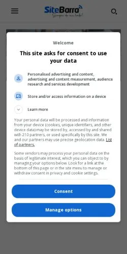Anteprima del sito SiteBarra, media di Brasile per articoli sponsorizzati