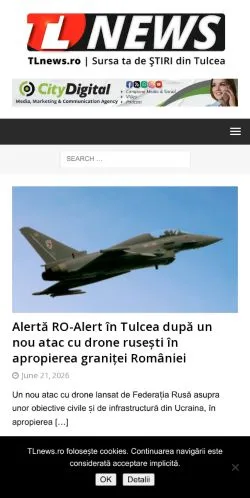 Anteprima del sito TLnews, media di Romania per articoli sponsorizzati