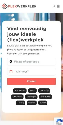 Anteprima del sito Flexwerkplek, media di Paesi Bassi per articoli sponsorizzati