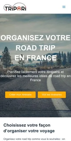 Anteprima del sito Tripori, media di Francia per articoli sponsorizzati