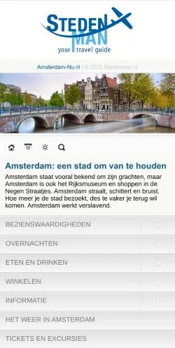Podgląd witryny Amsterdam-Nu, medium z kraju Holandia do artykułów sponsorowanych
