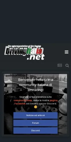 Anteprima del sito DrivingItalia Simracing, media di Stati Uniti per articoli sponsorizzati