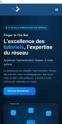 스폰서 기사용 프랑스 매체 Finger In The Net 사이트 미리보기