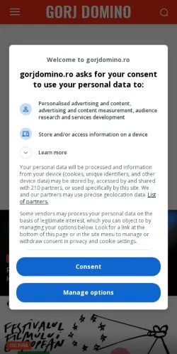 Anteprima del sito Gorj Domino Online, media di Romania per articoli sponsorizzati