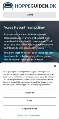 Vorschau der Website Trampolin Guide, Medium aus Dänemark für gesponserte Artikel