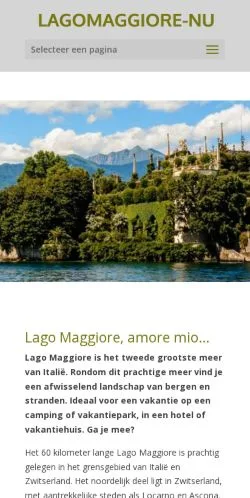 Podgląd witryny Lagomaggiore-Nu, medium z kraju Holandia do artykułów sponsorowanych