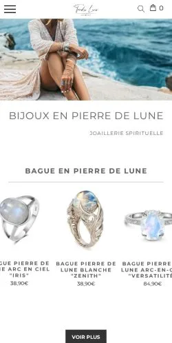 Anteprima del sito Tendre Lune, media di Francia per articoli sponsorizzati