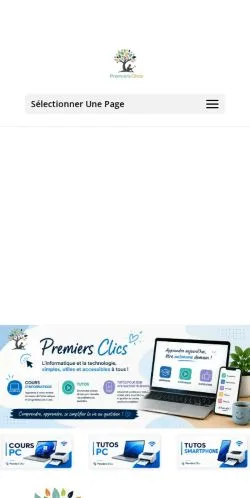Anteprima del sito Premiers Clics, media di Francia per articoli sponsorizzati