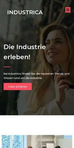 Anteprima del sito Industrica, media di Germania per articoli sponsorizzati