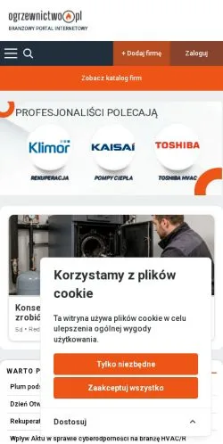 Anteprima del sito Error, media di Polonia per articoli sponsorizzati