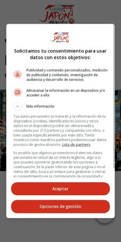 Anteprima del sito Japón Alternativo, media di Spagna per articoli sponsorizzati