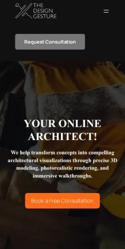 スポンサード記事向けのアメリカ合衆国メディア、The Design Gestureのサイトプレビュー