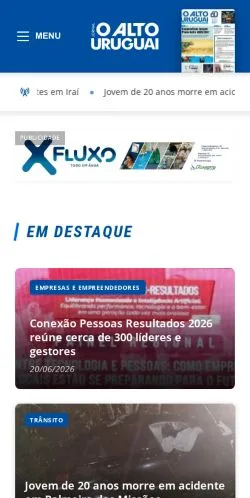 Podgląd witryny Oaltour Uruguai, medium z kraju Brazylia do artykułów sponsorowanych