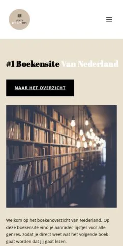 Anteprima del sito Besteboekentips, media di Paesi Bassi per articoli sponsorizzati