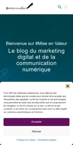 Anteprima del sito Mise en Valeur, media di Francia per articoli sponsorizzati