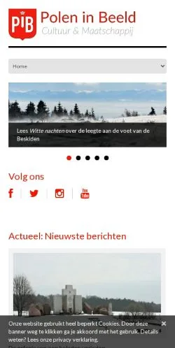 Podgląd witryny Polen In Beeld, medium z kraju Holandia do artykułów sponsorowanych