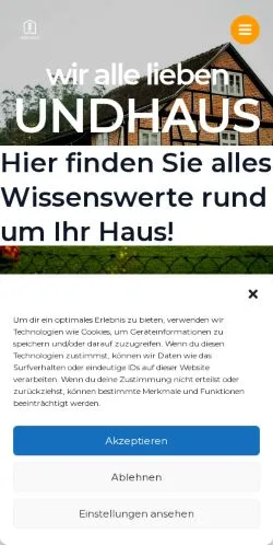 Anteprima del sito Undhaus, media di Germania per articoli sponsorizzati
