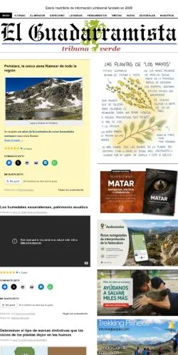 Podgląd witryny El Guadarramista, medium z kraju Hiszpania do artykułów sponsorowanych