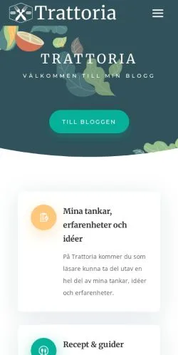 Anteprima del sito Trattoria, media di Svezia per articoli sponsorizzati