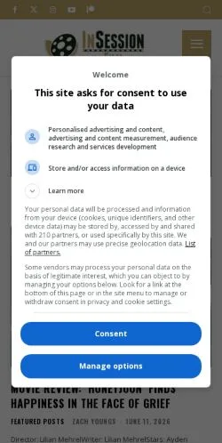 Anteprima del sito InSession Film, media di Stati Uniti per articoli sponsorizzati