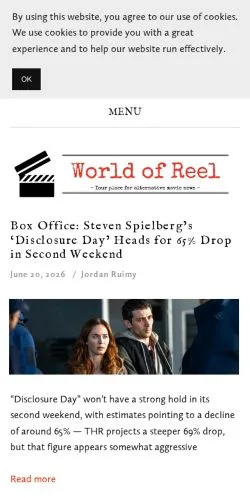 Podgląd witryny World of Reel, medium z kraju Stany Zjednoczone do artykułów sponsorowanych