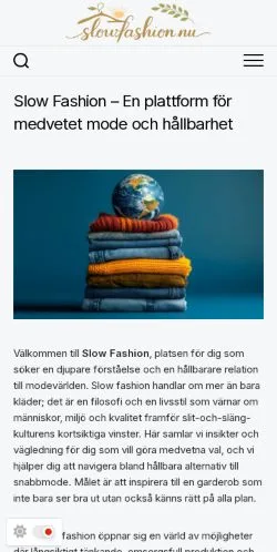 스폰서 기사용 스웨덴 매체 slow fashion 사이트 미리보기
