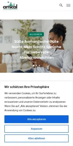 Voorbeeld van de site Amical Outdoor Männer, medium uit Duitsland voor gesponsorde artikelen