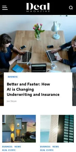 Anteprima del sito Deal Magazine, media di Stati Uniti per articoli sponsorizzati