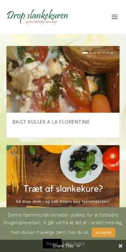 Anteprima del sito Drop Slankekuren, media di Danimarca per articoli sponsorizzati