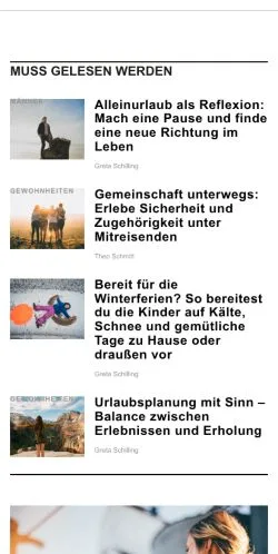Anteprima del sito ferienrundreise.de, media di Germania per articoli sponsorizzati