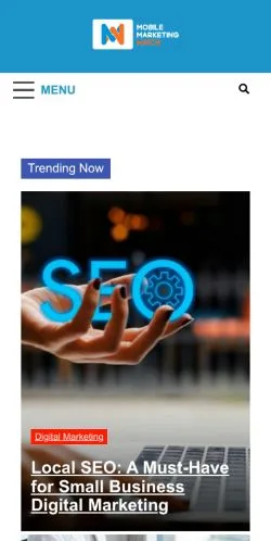 Anteprima del sito Mobile Marketing Watch, media di Stati Uniti per articoli sponsorizzati