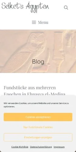 Anteprima del sito Selket Ägypten News, media di Germania per articoli sponsorizzati