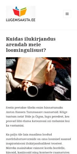 스폰서 기사용 미국 매체 Lugemisaasta 사이트 미리보기