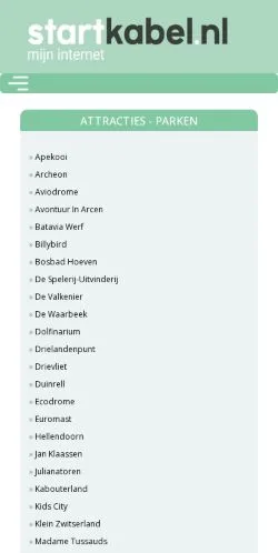 Anteprima del sito Startkabel.nl, media di Paesi Bassi per articoli sponsorizzati