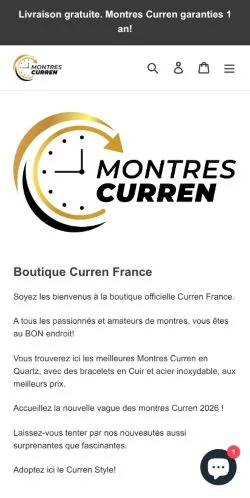 Anteprima del sito Curren Officiel, media di Francia per articoli sponsorizzati