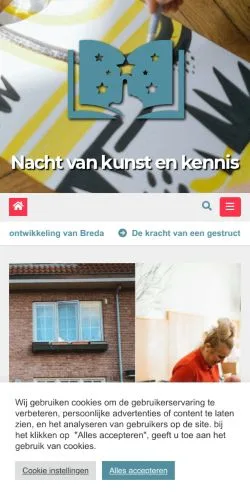 Anteprima del sito Nacht van Kunst & Kennis, media di Paesi Bassi per articoli sponsorizzati