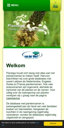 Anteprima del sito Plantago, media di Paesi Bassi per articoli sponsorizzati