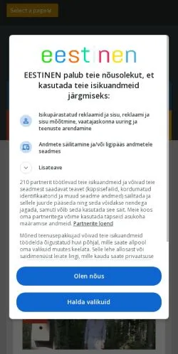 Anteprima del sito Soome info, media di Finlandia per articoli sponsorizzati