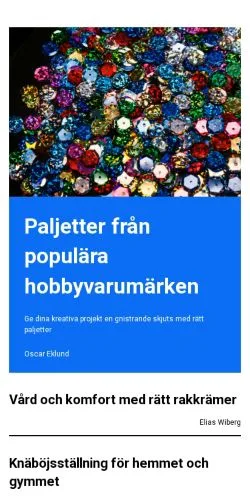 Anteprima del sito levanderegler.se, media di Svezia per articoli sponsorizzati