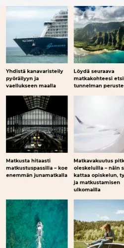Anteprima del sito matkahullu.fi, media di Finlandia per articoli sponsorizzati