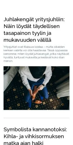 Anteprima del sito minuntyylini.fi, media di Finlandia per articoli sponsorizzati